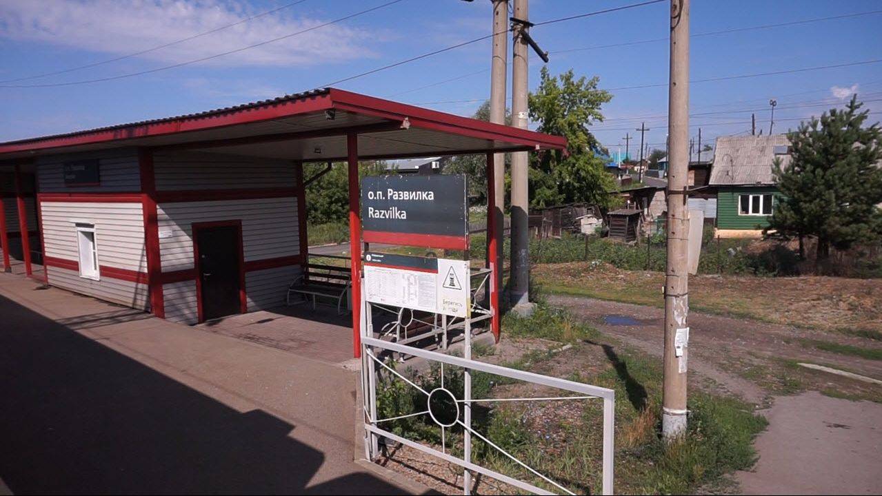 Электропоезд ЭД9М-0232. Покатушки от Развилки до Присягино.