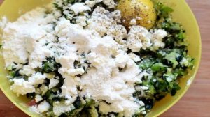 Куриные «растрепки» с овощами, шпинатом и брынзой