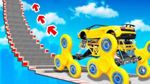 СМОЖЕТ ЛИ МОНСТР-ТРАК ПРОЕХАТЬ ПО СТУПЕНЬКАМ ЛЕСТНИЦЫ В ГТА 5 ? - ЭКСПЕРИМЕНТ В GTA 5