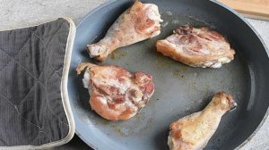 Куриные ножки в сливочном соусе