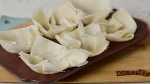 Корзиночки из теста фило