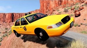 Реалистичные падения автомобиля с обрыва #45 - Крушение BeamNG
