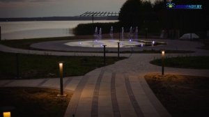 Уникальный пешеходный фонтан от Ланитэкс на Нарочи