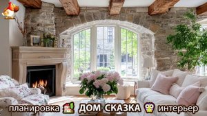 Сказочный дом мечты – 3D идея для вдохновения с планировкой и интерьером 🏡🏚️🏠 вариант (384)