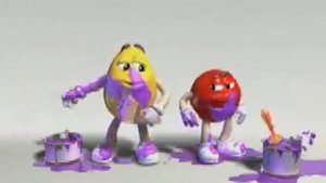 Реклама сиреневый M&M's 2002