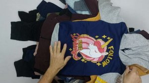 38940 Детские бренд толстовки, спортивные штаны, 18пак, LZ5, секонд (extra) оптом