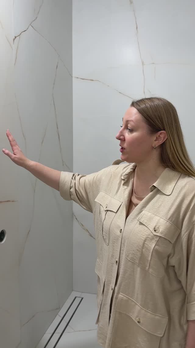 Санузел с крупноформатным керамогранитом | Дизайн и ремонт квартир в Санкт-Петербурге