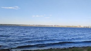 Шершнёвское водохранилище, Челябинск, 24.09.25 Очень тёплый день и волны на берегу)