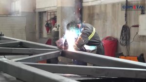 Как собирают металлоконструкции: дробеметная обработка, сварка, покраска