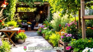 Цветы на участке и во дворе как красиво посадить фото идеи для вдохновения (102)