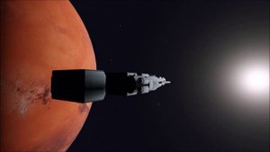 Грузовой межпланетный космический корабль Добрыня. 3D модель.