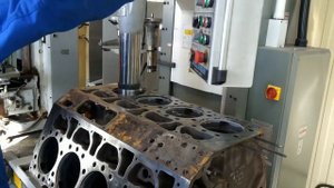 Расточка блока cat 3408