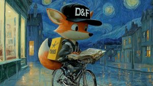 Фокси развозит пиццу под дождем