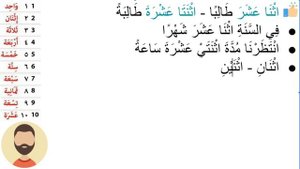 284 урок, арабский язык, числа: одиннадцать, двенадцать