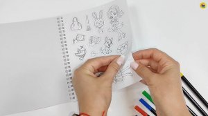 РАСКРАСКА СТИКЕРБУК на гребне. ДЛЯ ДЕВОЧЕК