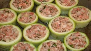 Кабачки фаршированные мясом