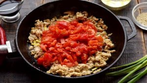 Китайский суп с яйцом