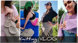 ВЛОГ Сумка из шнура Обзор пряжного магазина в Сочи Распаковка/прислали не то Джемпер спицами Шарф