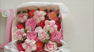 Собираем коробочку с зефирными цветочками! 🌺