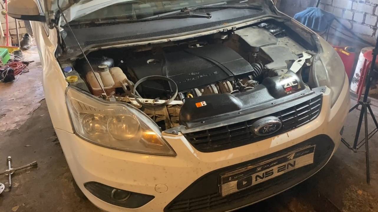 Как быстро одеть ремень кондиционера FORD FOCUS 2 1.8 смотреть онлайн
