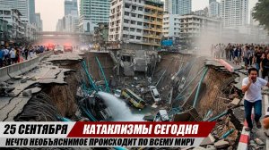 Новости Сегодня 25.09.25 - ЧП, Катаклизмы, События Дня: Китай Тайфун Тайвань Потоп Индия Наводнение
