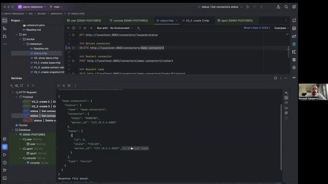 Доклад на Podlodka Debezium окно в асинхронный мир данных, спикер Евгений Ефименко DatsTeam