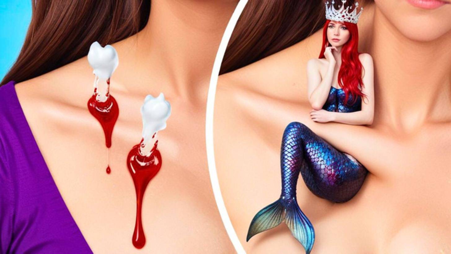 Русалка потерялась и стала вампиром 🧜♀️➡️🧛♀️ Как стать вампиром 😱✨