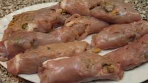 Куриные рулеты в молоке