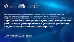 Стратегия благополучия научно-педагогических работников университета при решении задач