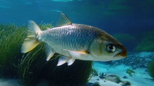 рыба под водой!