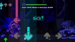 Fnf vs Majin sonic Endless на пиксельной графике