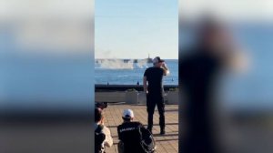 Жители Туапсе наблюдали уничтожение морских дронов ВСУ и снимали это на видео