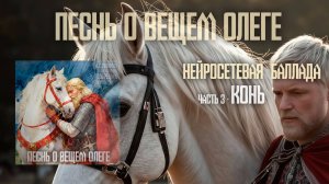Конь -  песня на стихи Пушкина.  Песнь о вещем Олеге, часть 3,  А.С.Пушкин,  Добрецкий и нейросеть