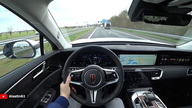 HONGQI E HS9 SUV 2023 POV Test Drive