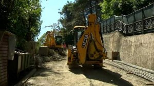 В центре Сочи реконструируют съезд с улицы Егорова на улицу Гагарина
