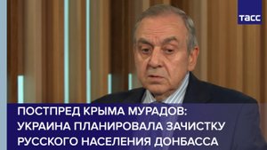 Постпред Крыма Мурадов: в планах Украины была зачистка русского населения Донбасса