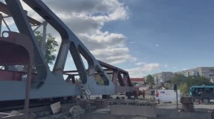 Продолжается строительство автомобильного моста в г. Крымске