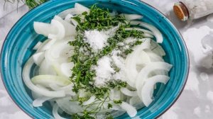 Маринованный лук с укропом