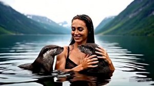 выдра с выдрами