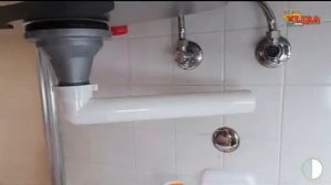 Установка сифона Spazio 1 с латунной трубой