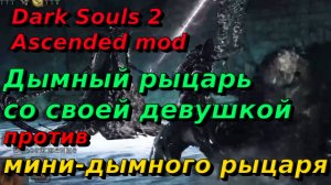 Dark Souls 2💀Ascended mod💀дымный рыцарь со своей девушкой против мини дымного рыцаря