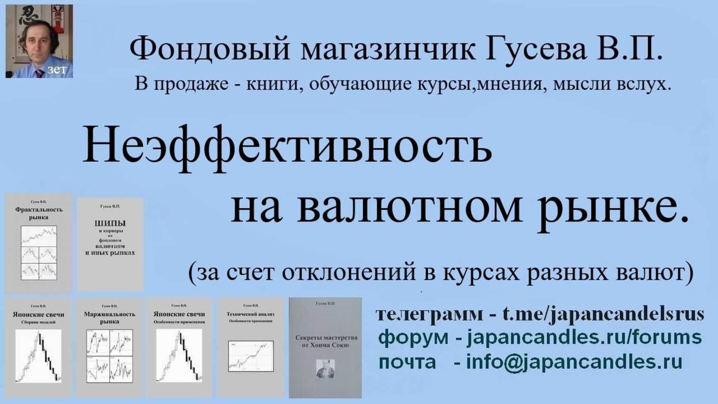 Обучающий курс  -  НЕЭФФЕКТИВНОСТЬ НА РЫНКЕ (старое видео для просмотра)