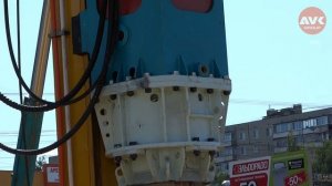 Гидромолот. Забивка свай.