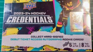 Бокс-Брейк Hobby Box 2023/24 Hockey Credentials #2_Аукцион