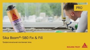 Sika Boom®-580 Fix & Fill. Профессиональная монтажная пена