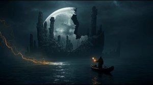 Ocean-Bound Moon 🌊 2-Hour Dark Ambient ｜ Sunken Towers ｜ Glowing Vines ｜ Artifact Seeker