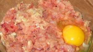 Котлеты из фарша с грибами