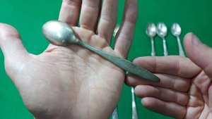 Чайные ложки СССР из мельхиора и нейзильбера (МНЦ). Часть 1.