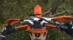 20 минут расслабляющего рыгалова по лесу | 20 minutes of relaxing dirt-bike riding in the forest