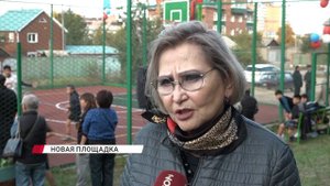 Торжественное открытие новой спортивной площадки